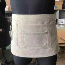 ハーフエン 前掛け 作業着 スモック 保護 DIY 花 調理 防汚 家庭 キッチン カバー 生地 ガーデニング メンズ レディース兼