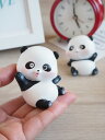 置物 オーナメント 室内装飾 インテリア 小物 オフィス デスク 普段使い生活 かわいい レトロ さわやか モチーフ 癒し 動物 ストレス緩和 パンダ フィギュア(3)