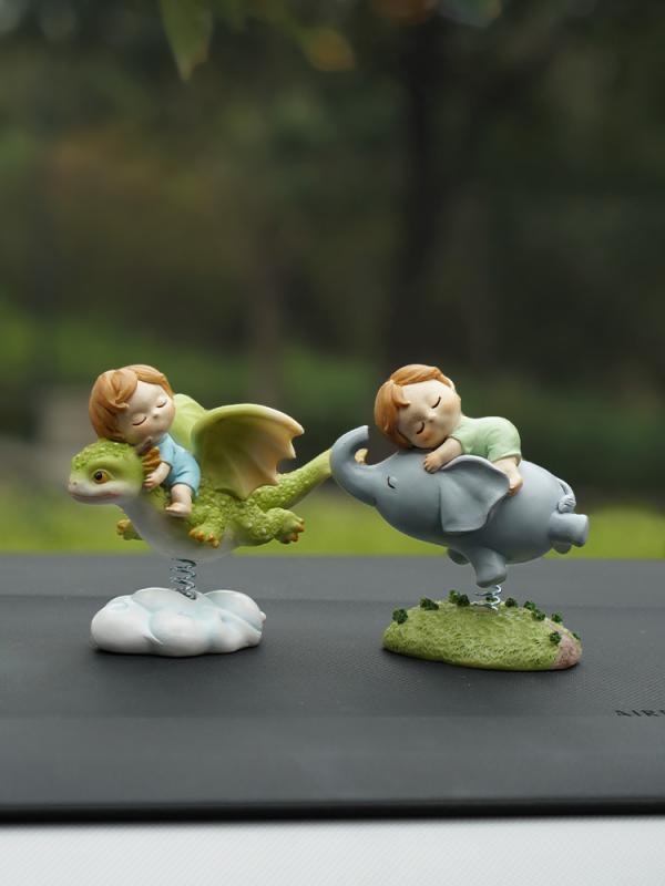 カーアクセサリー カーインテリア 車品 車内 ディスクトップ 装飾 かわいい ナチュラル モチーフ レトロ 花 動物 子供