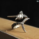 リング フィッシュ カジキ 魚 メンズ レトロ シンプル レディース アクセサリー オールシーズン 指輪 リング ジュエリー