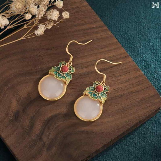 レディース ファッション アクセサリー オールシーズン エナメル ジュエリー 耳飾り ピアス レトロ チャイナ風 アンティーク レディース ファッション アクセサリー オールシーズン エナメル ジュエリー 耳飾り ピアス レトロ チャイナ風 アンティーク