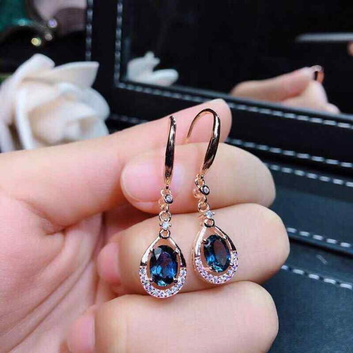 レディース ファッション アクセサリー オールシーズン ピアス 耳飾り フェイク スイス ブルー トパーズ 精巧 レディース ファッション アクセサリー オールシーズン ピアス 耳飾り フェイク スイス ブルー トパーズ 精巧