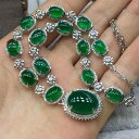 レディース ファッション アクセサリー オールシーズン フェイク エメラルド ネックレス ペンダント 首飾り アメリカ ギフト