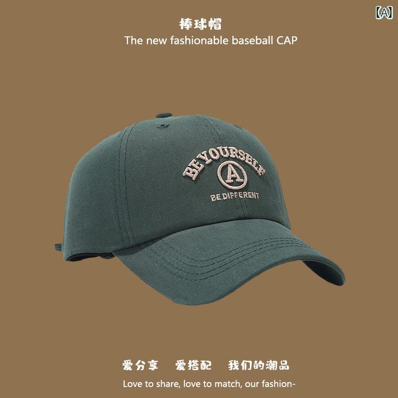 ベースボール キャップ カジュアル アウトドア スポーツキャップ メンズ レディース 春秋 日焼け防止 ピークキャップ 深い 広がった 顔見せる トップハット 韓国 野球帽