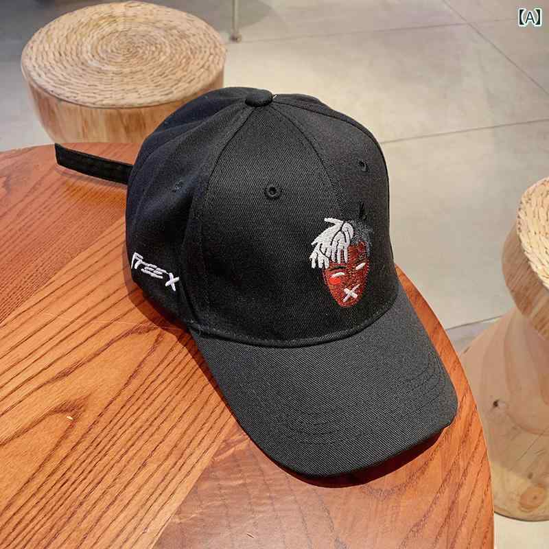 ベースボール キャップ カジュアル アウトドア スポーツキャップ 日よけ帽子 メンズ ピークキャップ 韓国 学生刺繍 ヒップホップ オールシーズン