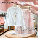 スカート キッズ セットアップ 子供服 ガールズ 韓服 春秋 中華風 子供 レトロ 服 馬顔 スーツ ガールズ 中国 唐 スーツ