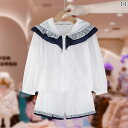 ジャケット キッズ ウェア セットアップ ガールズ 日焼け防止 服 セット 夏 子供服 洋風 少女 薄手 クール 2点 セット