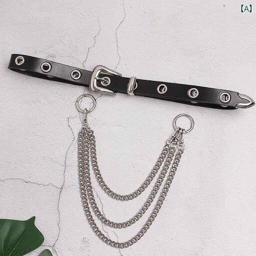 ベルト ロック メタル チェーン パンク シンプル レディース ファッション アクセサリー カジュアル ベルト ウエスト バンド ベルト ロック メタル チェーン パンク シンプル レディース ファッション アクセサリー カジュアル ベルト ウエスト バンド