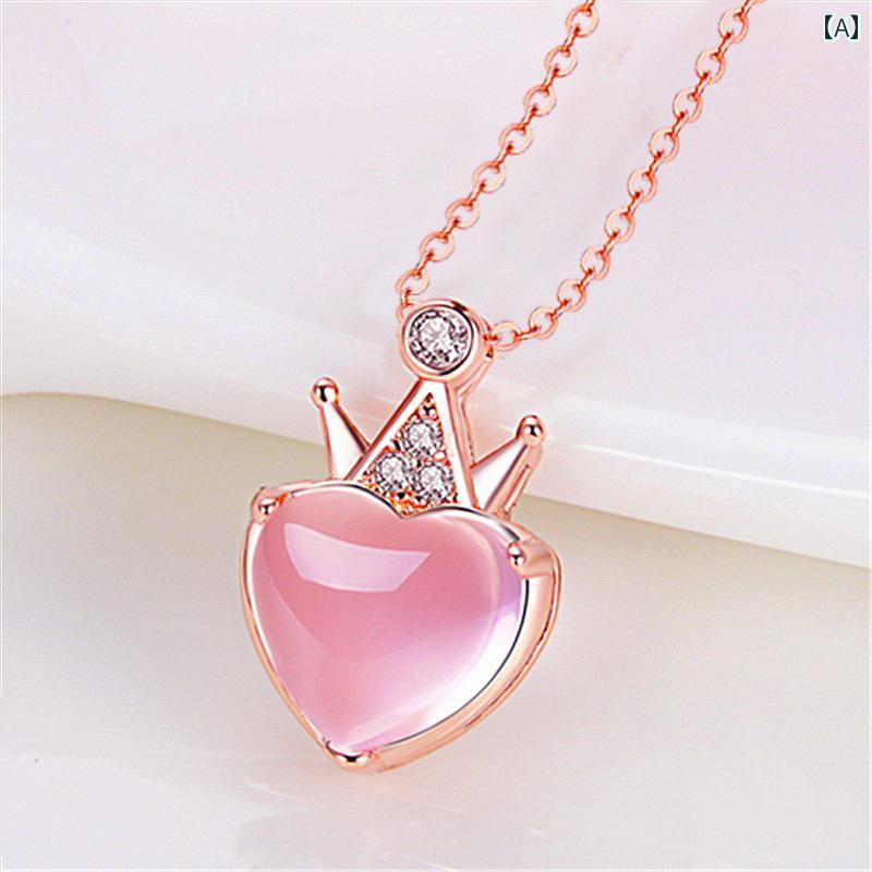 子供 ネックレス 女の子 アクセサリー 宝石 おもちゃ ペンダント キッズ プリンセス かわいい チタンチェーン