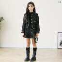 スカート ジャケット キッズ ファッション ガールズ 小さい フレグランス スーツ 秋冬 大きい 子供用 プリンセス 子供用 綿 2点 セット