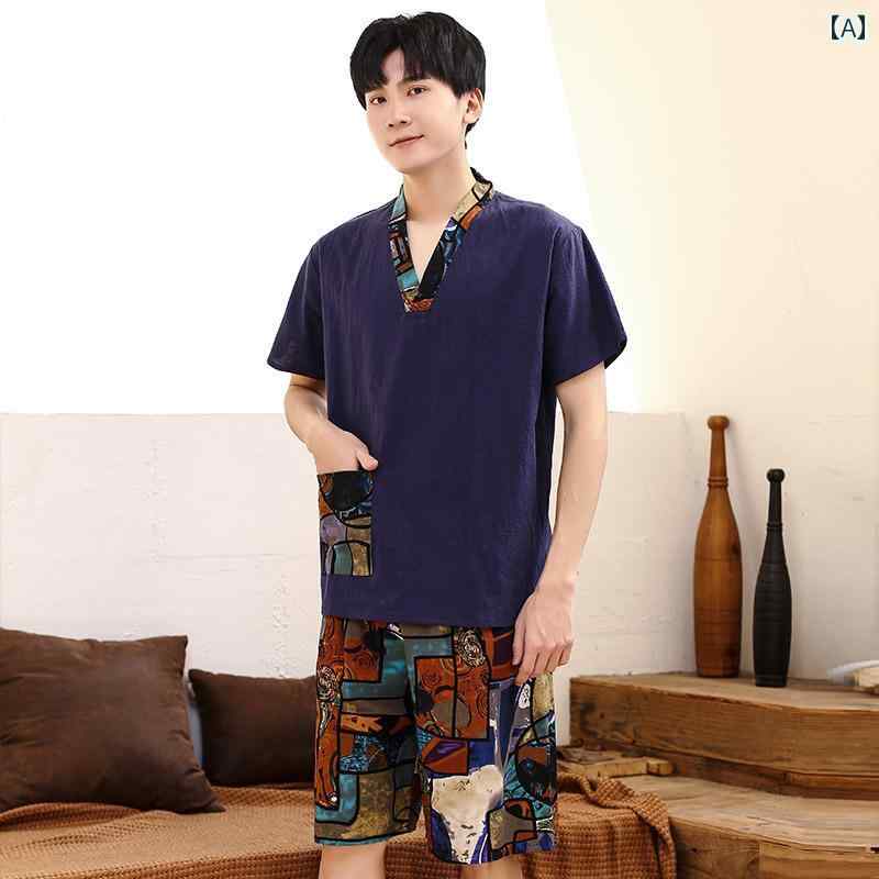 温泉 スーツ マッサージ 服 健康ランド ファッション ウェア インナー ズボン ナイト ルーム パジャマ パンツ トップス セット 衣料品 メンズ レディース兼 ユニセックス