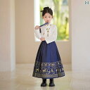 スカート ドレス 民族衣装 女の子 ガールズ 韓服 レトロ スーパー フェアリー 伝統的 スーツ 子供 唐 スーツ 中華風 1歳 2点 セット