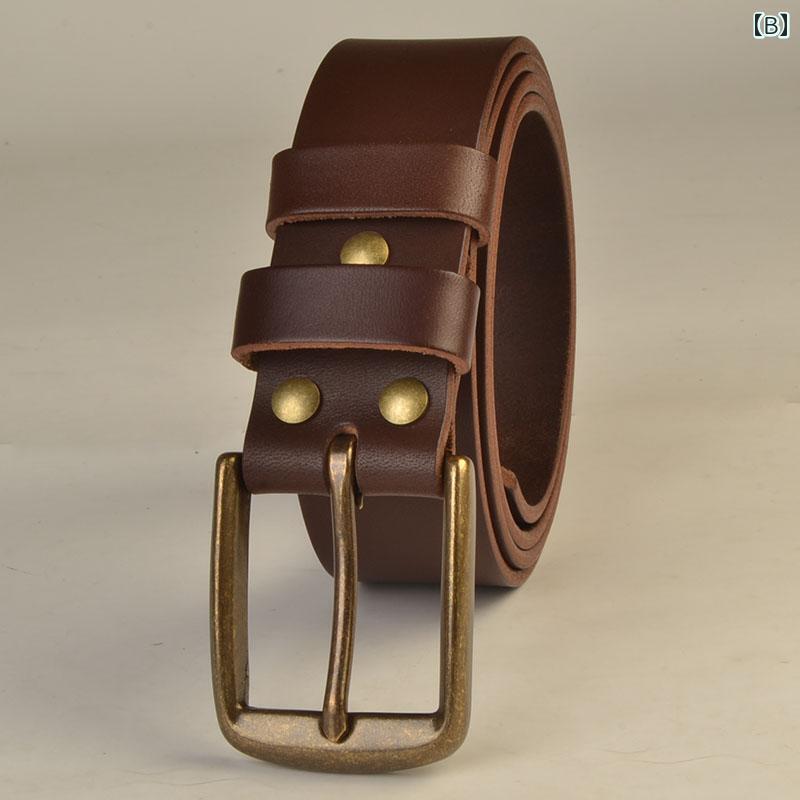 メンズ ファッション アクセサリー オールシーズン ライト ボディ パテント レザー シングル ループ ピン バックル