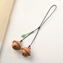 ペンダント レトロ アクセサリー ピーチウッド サンダルウッド ベル 車品 木 キーホルダー ストラップ ペンダント メンズ レディース 携帯電話 バッグ ハン...