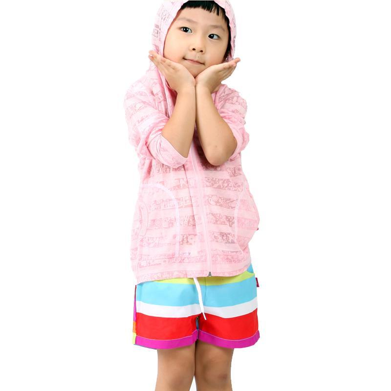 パンツ ビーチ 海パン スポーツ フィットネス 子供 ビーチ ショーツ カジュアル 水泳 水中 使える 親子 履き 速乾 リゾート 温泉 かわいい レインボーストライプ 裏地