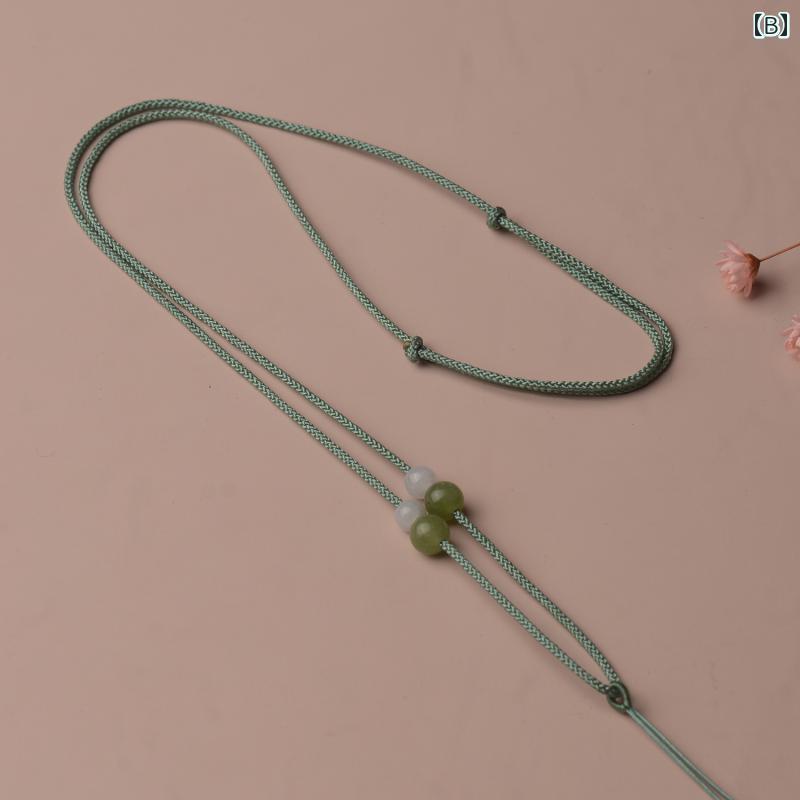 ペンダントストラップ ネックストラップ お守り ネックレス ペンダントし 紐 アクセサリー ファッション エスニック 民族 ユニセックス