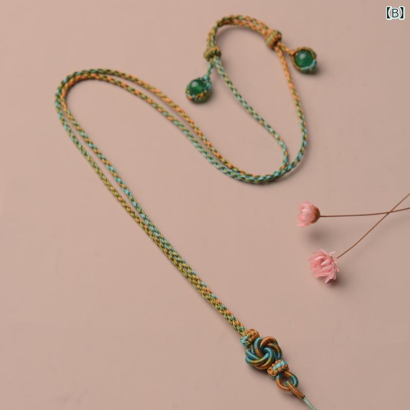 ペンダントストラップ ネックストラップ お守り ネックレス ペンダントし 紐 アクセサリー ファッション エスニック 民族 ユニセックス