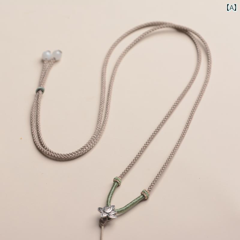 ペンダントストラップ ネックストラップ お守り ネックレス ペンダントし ビーズ 紐 アクセサリー ファッション エスニック 民族 ユニセックス
