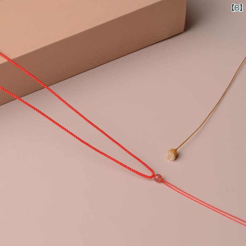 ペンダントストラップ ネックストラップ お守り ネックレス ペンダントし ビーズ 紐 アクセサリー ファッション エスニック 民族 ユニセックス