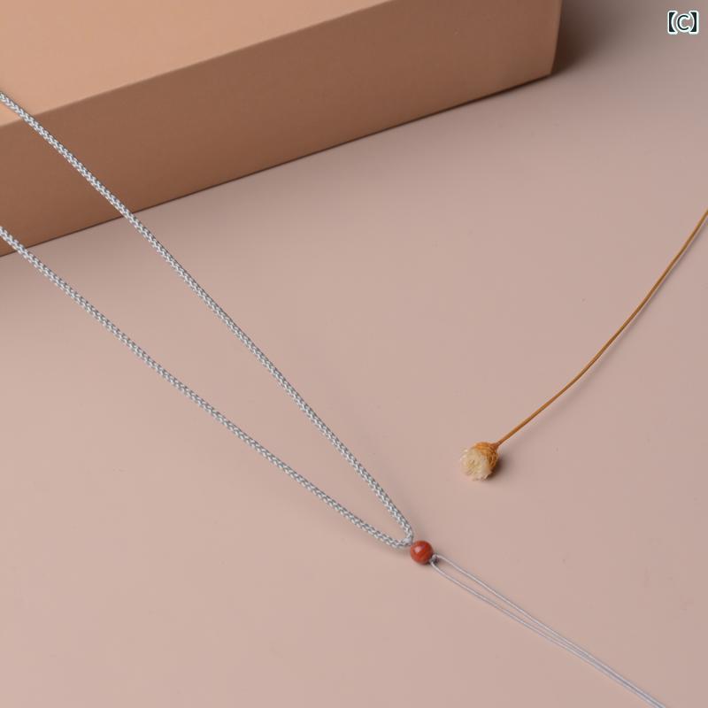 ペンダントストラップ ネックストラップ お守り ネックレス ペンダントし ビーズ 紐 アクセサリー ファッション エスニック 民族 ユニセックス