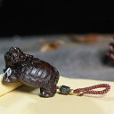 ペンダント 黒檀 ドラゴン カメ キーホルダー 木彫り おもちゃ ポータブル シンプル ジュエリー メンズ レディース ギフト