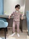 子供服 キッズ スーツ セット 男の子 おしゃれ チェック 秋 英国 ドレス 衣装 ブリティッシュ ダブルブレスト イベント セレモニー 発表会 ホスト