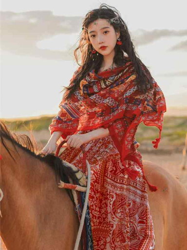 レディース ワンピース ドレス レトロ シフォン 赤 エスニック スカーフ セット おしゃれ 旅行 スリット おしゃれ かわいい レディース ワンピース ドレス レトロ シフォン 赤 エスニック スカーフ セット おしゃれ 旅行 スリット おしゃれ かわいい