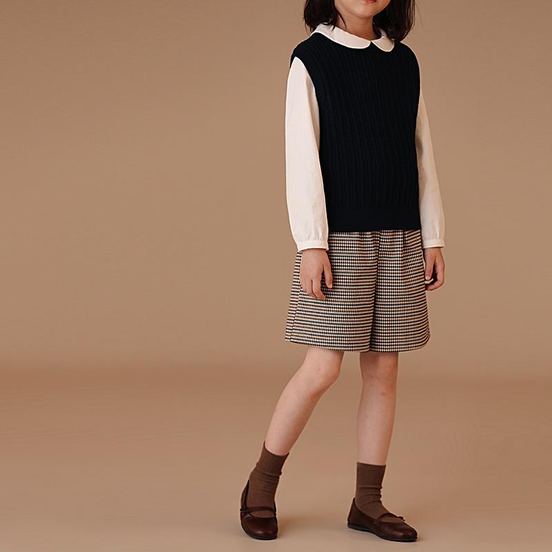 楽天カラフル365マーケットショートパンツ キッズ 短パン 動きやすい 子供服 初秋 男女兼用 親子 スタイル レトロ ウエスト ゴム チェック柄 ゆったり 快適