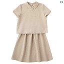 スカート 子供服 セットアップ 春夏 カジュアル チェック柄 ポロ 半袖 ツーピース セット 親子 小さい スーツ 女性