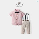 ドレス 子供服 かわいい セットアップ ベビー 幼児 キッズ サマーウェア 男児 スーツ 春夏服 サロペット 半袖 2点 セット 赤ちゃん 1歳 誕生日 紳士服