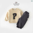 パンツ 子供服 かわいい セットアップ 幼児 キッズ 服 男の子 スウェットシャツ セット 冬 スタイル ベルベット キルティング ベビー ツーピース セット ...