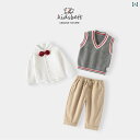 ドレス ベビー キッズ セットアップ かわいい 幼児服 男の子 春秋 スーツ 服 赤ちゃん 最初 誕生日 フラワーガール 紳士 スーツ 3 ピース 春 スーツ