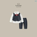 ドレス 子供服 かわいい セットアップ 幼児 キッズ 服 男の子 春 スーツ ベビー 服 ベビー 1歳 紳士 スーツ 3 点 秋 セット