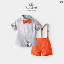 ベビー キッズ セットアップ かわいい 幼児服 サマーウェア 子供服 夏服 男児 紳士 スーツ 誕生日 こど 日 服 ワンピース