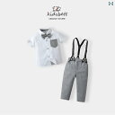 パンツ ドレス ベビー キッズ セットアップ かわいい 幼児服 サマーウェア 男の子 スーツ 夏服 子供 サロペット 半袖 スーツ 一歳 紳士服 夏