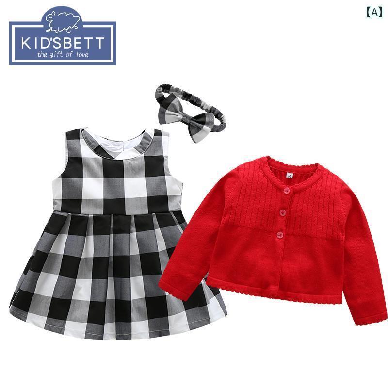 楽天カラフル365マーケットドレス ワンピース かわいい 赤ちゃん 幼児服 キッズ 子供服 春秋 スタイル レッド プリンセス ベビー 1歳