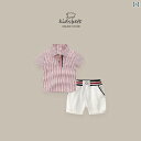 子供服 かわいい セットアップ 幼児 キッズ 服 ボーイズ サマー スーツ ベビー ボーイ ポロ 半袖 2点 セット 夏