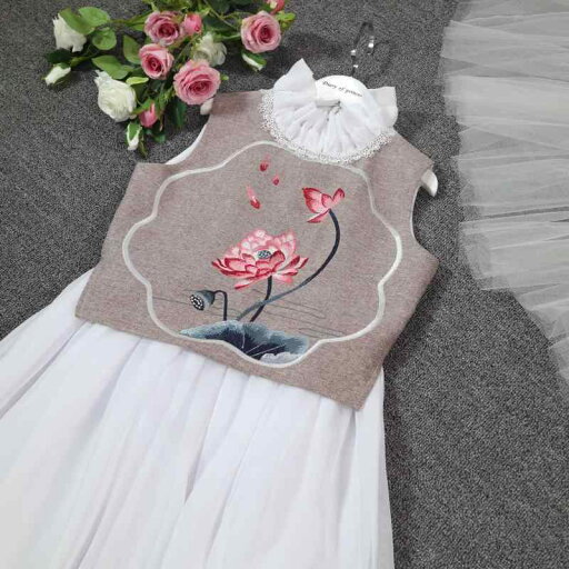 ドレス スカート ワンピース かわいい キッズ ファッション 子供服 女の子 秋冬 ベスト 刺繍 ロータス ドレス スカート ワンピース かわいい キッズ ファッション 子供服 女の子 秋冬 ベスト 刺繍 ロータス