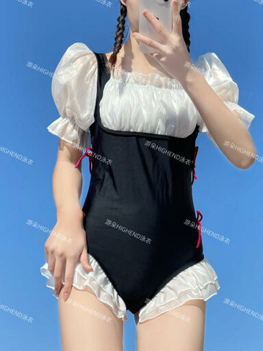 水着 レディース かわいい 夏 夏 シャーリング ブラック ブルー カジュアル ミディアム スリーブ ロリータ 三角 ワンピース 水着 レディース かわいい 夏 夏 シャーリング ブラック ブルー カジュアル ミディアム スリーブ ロリータ 三角 ワンピース