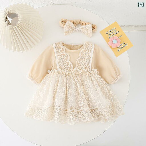 ドレス ロンパース ベビー服 カバーオール ジャンプ スーツ 生後1ヶ月 秋 スタイル 女児 赤ちゃん 長袖 三角 クロール スーツ 幼児 プリンセス レース ドレス ロンパース ベビー服 カバーオール ジャンプ スーツ 生後1ヶ月 秋 スタイル 女児 赤ちゃん 長袖 三角 クロール スーツ 幼児 プリンセス レース