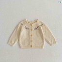 コート トップス ベビー 服 幼児 秋 刺繍 ニットカーディガン 女児 赤ちゃん 綿 長袖 セーター 秋冬
