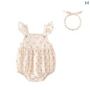 ドレス ロンパース ベビー 夏服 ジャンプ スーツ かわいい 赤ちゃん サマーウェア 綿 薄手 スリング 新生児 女の子 ロマンチック プリンセス 花柄 生後1ヶ月 100日