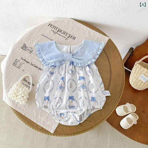 ドレス ロンパース ベビー 夏服 ジャンプ スーツ かわいい 赤ちゃん 薄手 綿 女児 蝶 ネクタイ 100日 誕生日 ドレス ロンパース ベビー 夏服 ジャンプ スーツ かわいい 赤ちゃん 薄手 綿 女児 蝶 ネクタイ 100日 誕生日