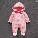 コート カバーオール ベビー服 長袖 ジャンプ スーツ 秋冬 足 巻き 女の子 足 巻き プリンセスローブ 新生児 綿入り 厚手 カバー
