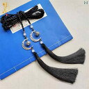 タッセル おしゃれ ストラップ レディース メンズ オールシーズン 中華風 アクセサリー ダブル レトロ アンティーク ウエストマーク ペンダント エスニック