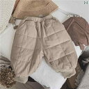 パンツ 子供服 暖かい 韓国 子供用 キルティング ベルベット 古 綿 メンズ レディース用 ベビー カジュアル ロング 冬服