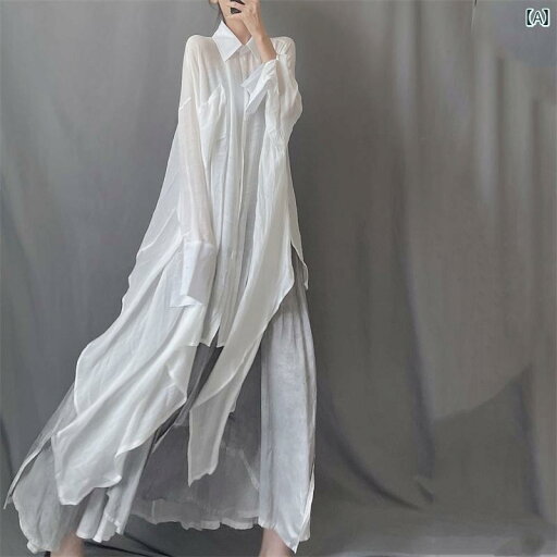 レディース 夏 服 夏ウェア 不規則 ロング リネンシャツ 長袖 薄手 日焼け防止 カーディガンジャケット コットンリネン ホワイト トップス レディース 夏 服 夏ウェア 不規則 ロング リネンシャツ 長袖 薄手 日焼け防止 カーディガンジャケット コットンリネン ホワイト トップス