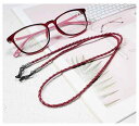 メガネ チェーン ワックス ロープ ぶら下げ ネック レザー 老眼鏡 ストラップ 子供 カラフル 小物 落下防止 滑りにくい レディース マスク サングラス シ...