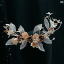 ウエディング 花嫁 ヘッドドレス ヘッドフラワー ヘアアクセサリー 結婚式 髪飾り アクセサリー エレガント 新婦 ギフト