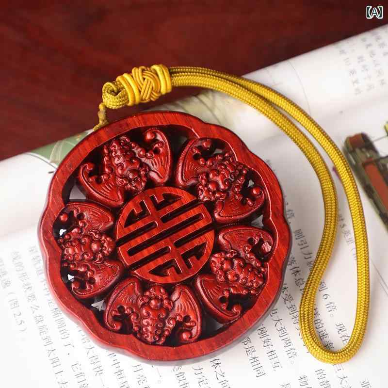 チャーム ペンダント アクセサリー ネックレス 小物 装飾品 シンプル レトロ レトロ チャイナ風 普段使い生活 木 素材 DIY